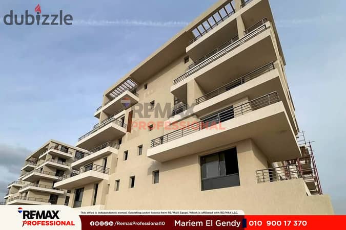 Open view of the Green Spine and Plaza apartment for sale in Palm Hills Alexandria