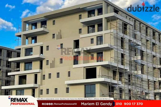 Open view of the Green Spine and Plaza apartment for sale in Palm Hills Alexandria