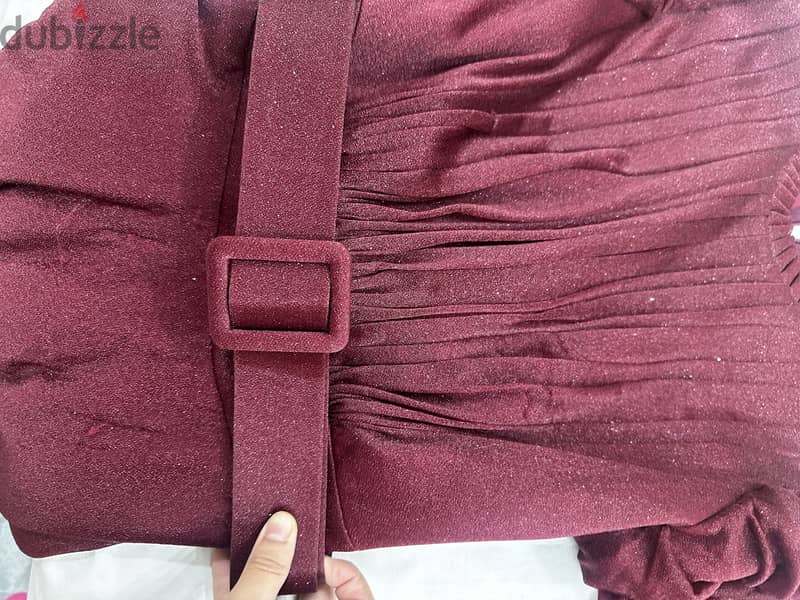 Maroon evening dress 2