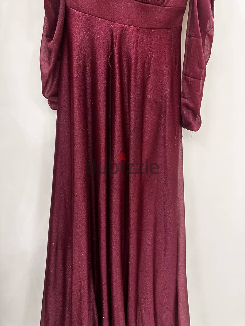 Maroon evening dress 4