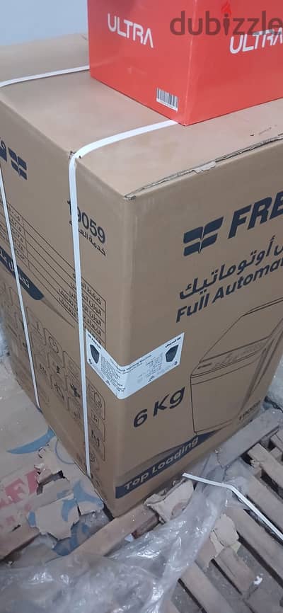 غساله ملابس فريش ٦ كيلو لون فضي ديجيتال جديده