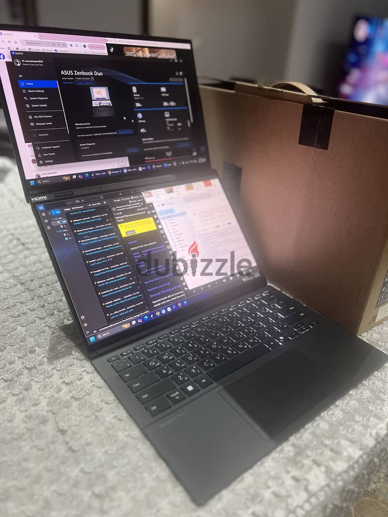 Asus Zenbook duo intel core Ultra 5