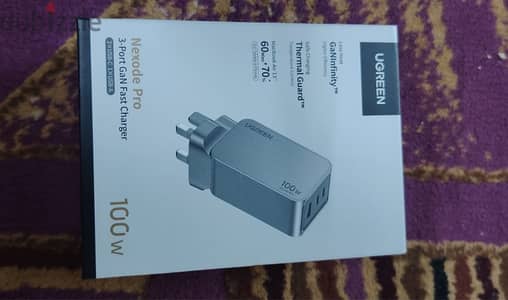 شاحن ugreen nexode pro 100 الجديد ل سامسونج وابل واللاب توب