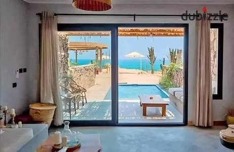 Fully finished chalet  for ready to move , for sale at a great price with sea view inside Cali Coast, Ras El Hekma