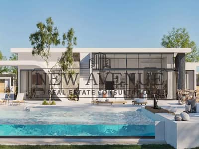 chalet in the best location directly overlooking the lagoon fully finished near delivery with a low down payment and installments