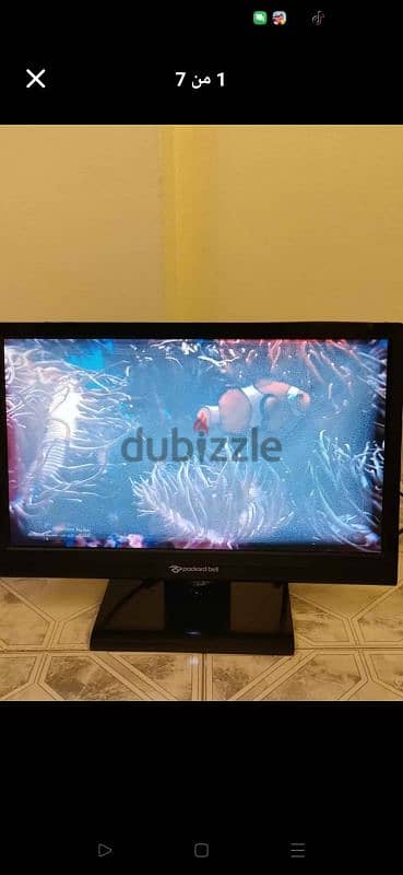 شاشة Packard Bell LCD 19 بوصة للبيع حالتها جيده السعر 300ج