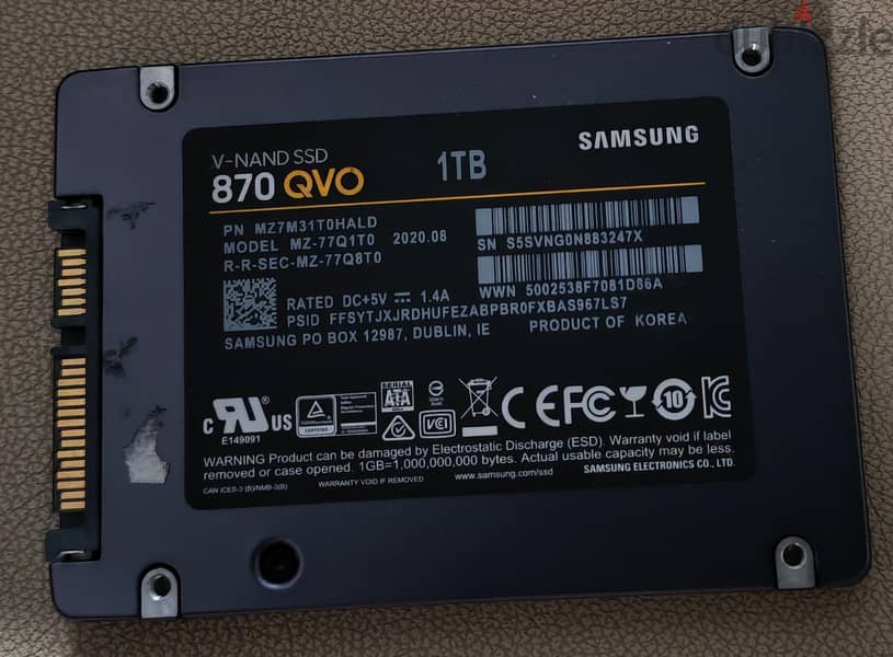 Samsung 870 QVO 1 Tera SSD 1