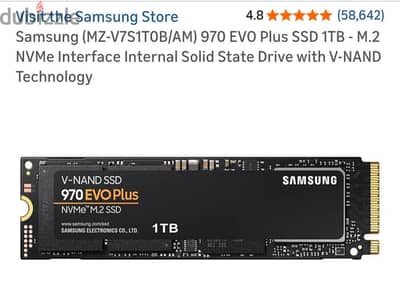 Samsung  970 EVO Plus SSD 1TB - M. 2  NVMe