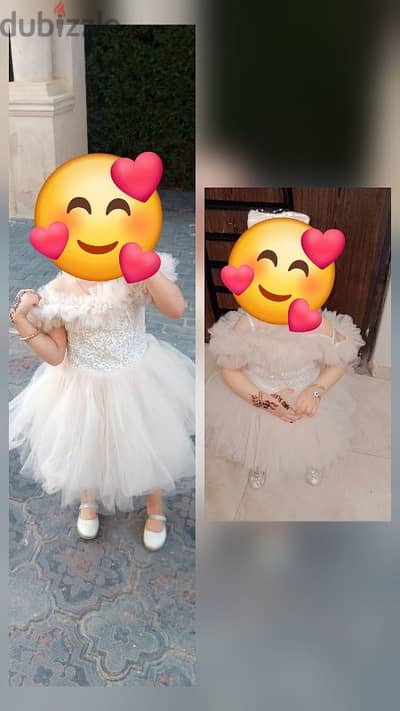 فساتين اطفال سوارية لسن ٦ و٣ سنوات