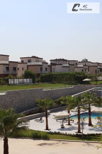 Townhouse Villa for sale 4 bedrooms dp & installments in a prime location with open landscaped view in Azzar 2 Fifth Settlement New Cairo