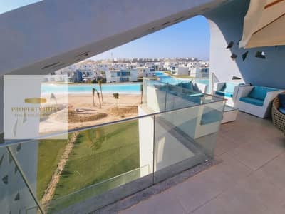 شاليه للبيع بالتكييفات وتشطيب في فوكا باي fouka bay الساحل الشمالي