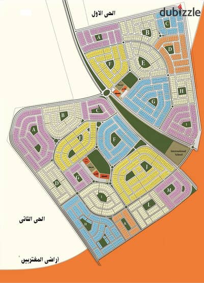ارض بيت الوطن الحي السادس 995م ناصية ممر بحري على حديقه كبيره