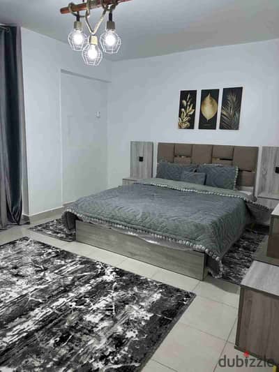 For rent, furnished with clean furniture, 4 rooms, at a special price in the finest places in Nasr City, Abbas Al-Aqqad