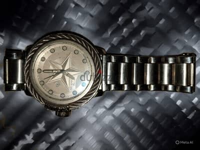 ساعة Invicta Bolt أصلية 52mm ستانلس ستيل - فيها صدأ خفيف