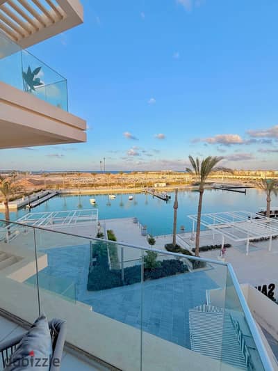ready to move sea view Chalet fully finished and furnished for resale in Marassi Sidi Abdel Rahman, North Coast