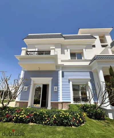 With a breathtaking view, a detached villa of 411 meters at a special price for sale in Mountain View, Fifth Settlement, New Cairo