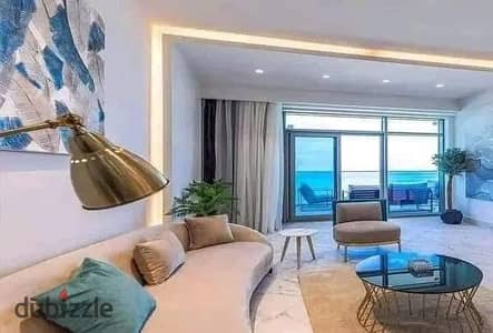للبيع شالية بأرخص من سعره VIP دبل فيو متشطب بالكامل استلام فوري ع الفرش بكمبوند مزارين في العلمين الجديده