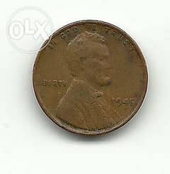 1 سنت أمريكي قديم 1945