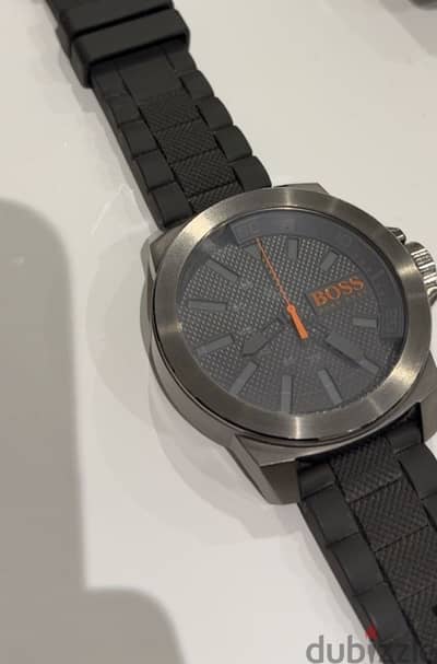 Original BOSS Hugo Boss Watch – Excellent Condition – Black/Orange