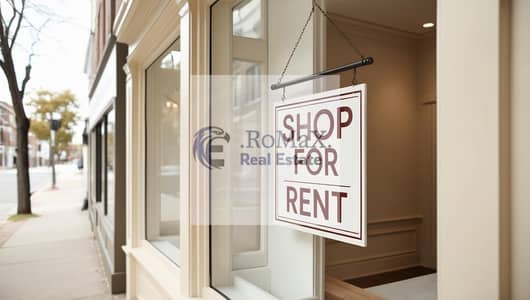 85m super deluxe commercial shop for rent in Kafr Abdo, Ismailia main street, near Saint Genie