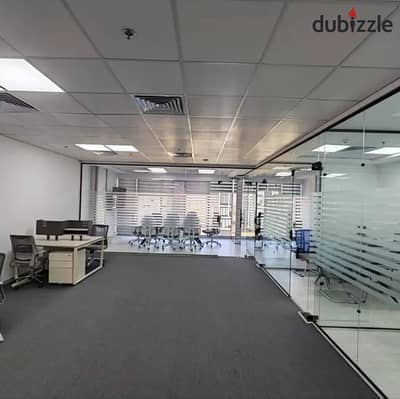Distinct administrative headquarters 181 m fully finished for rent in Cairo Festival City CFC Fifth Settlement