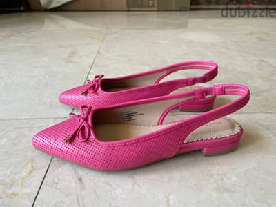 Pink Slingback Flats – Size 37 / US 6.5