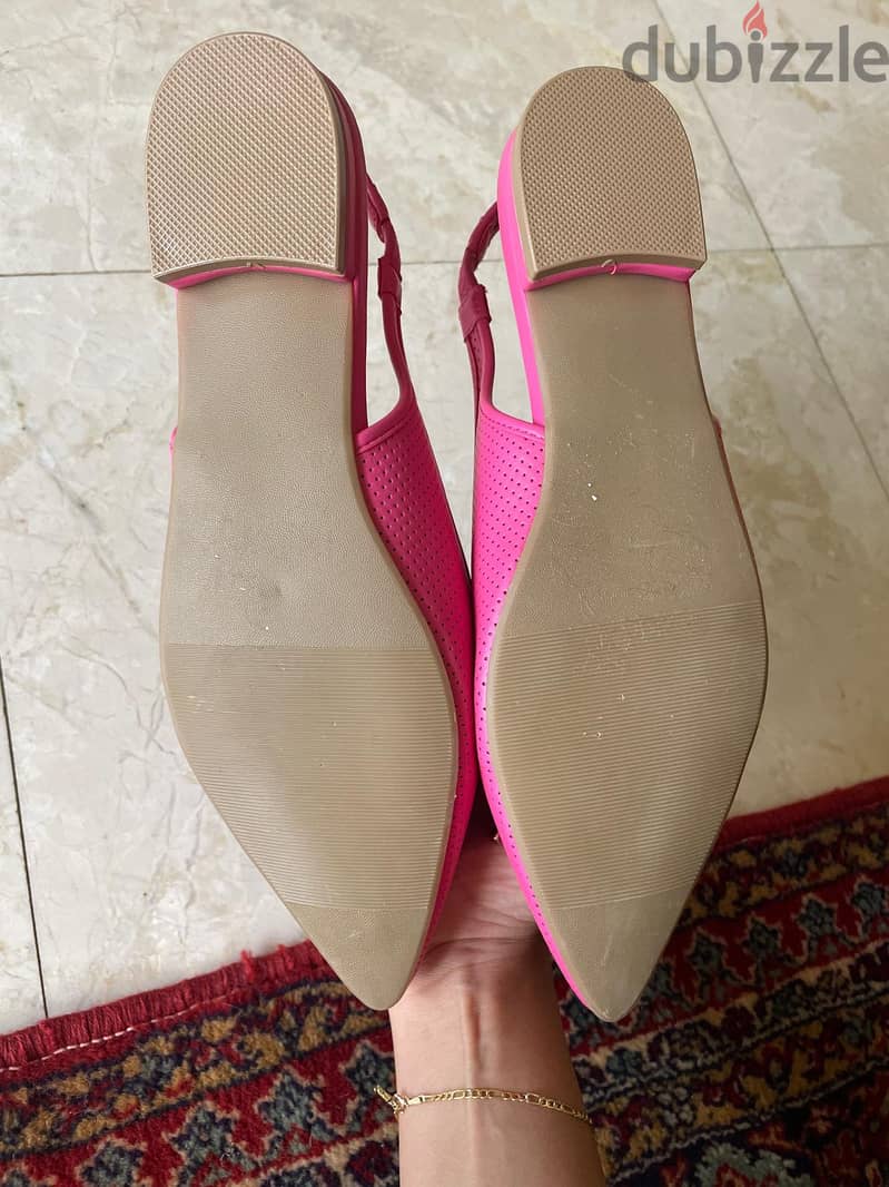 Pink Slingback Flats – Size 37 / US 6.5 2