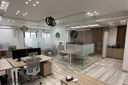 Distinctive administrative headquarters 320 sqm, air-conditioned for rent in the midst of the largest companies at Rayhana Plaza, Al-Mirshidi, Zahraa Al-Maadi