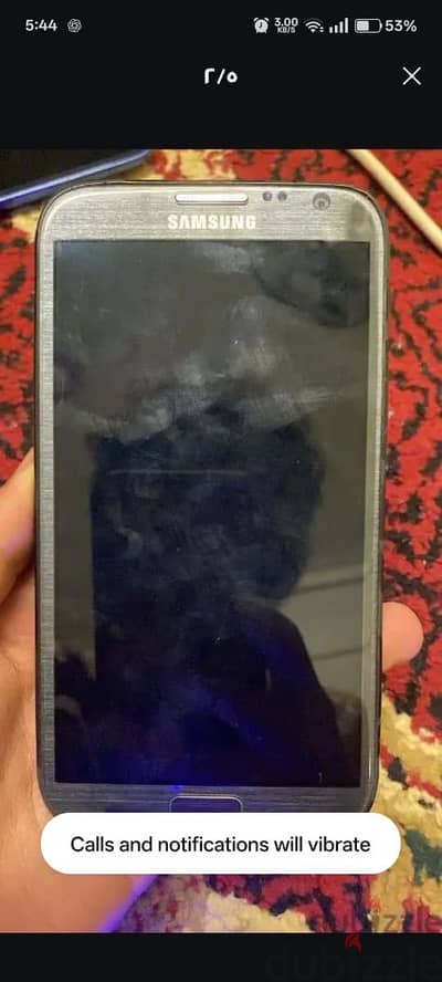 جهاز سامسونج جالاكسي نوت 2 حاله تشبه الجديد