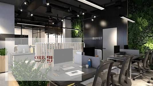 Administrative office for sale with an area of 55 sqm, in the New Administrative Capital, first row on the Towers Strip, prime strategic location,