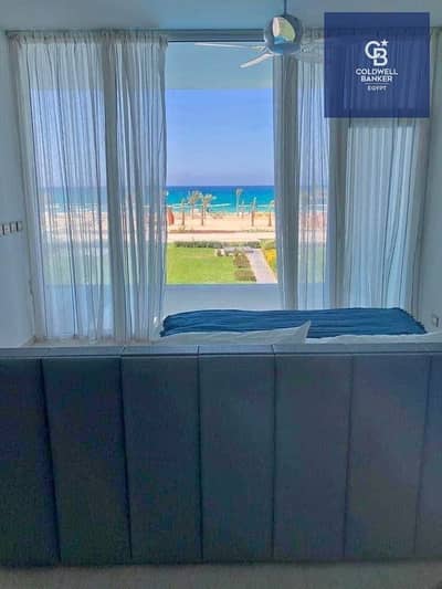 لاول مره في الساحل شاليهsea view متشطب بالتكيفات والفرش واستلام فوري بالتقسيط في مارينا