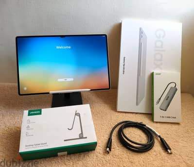 Samsung tab s10 ultra  لزق الشركة لسه علي الجهاز