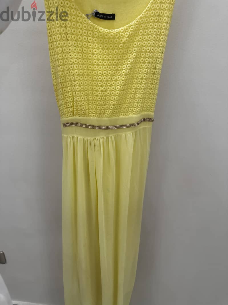 Yellow maxi dress 1