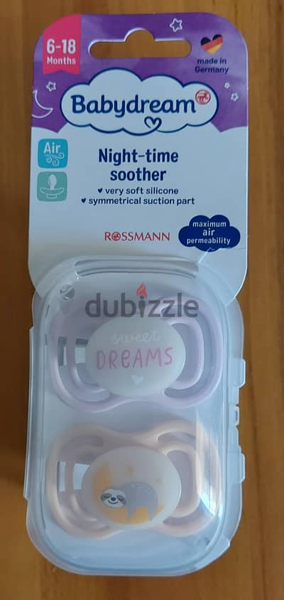 Night time soother pacifier