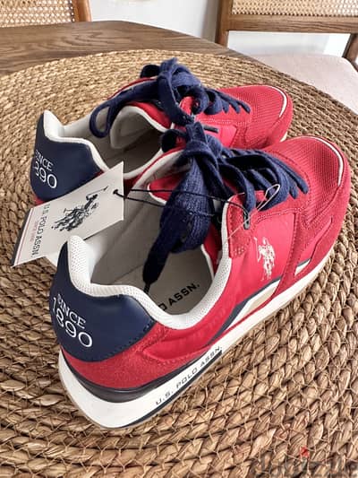 U. S. Polo Assn Red Sneakers –  New, Great Deal!