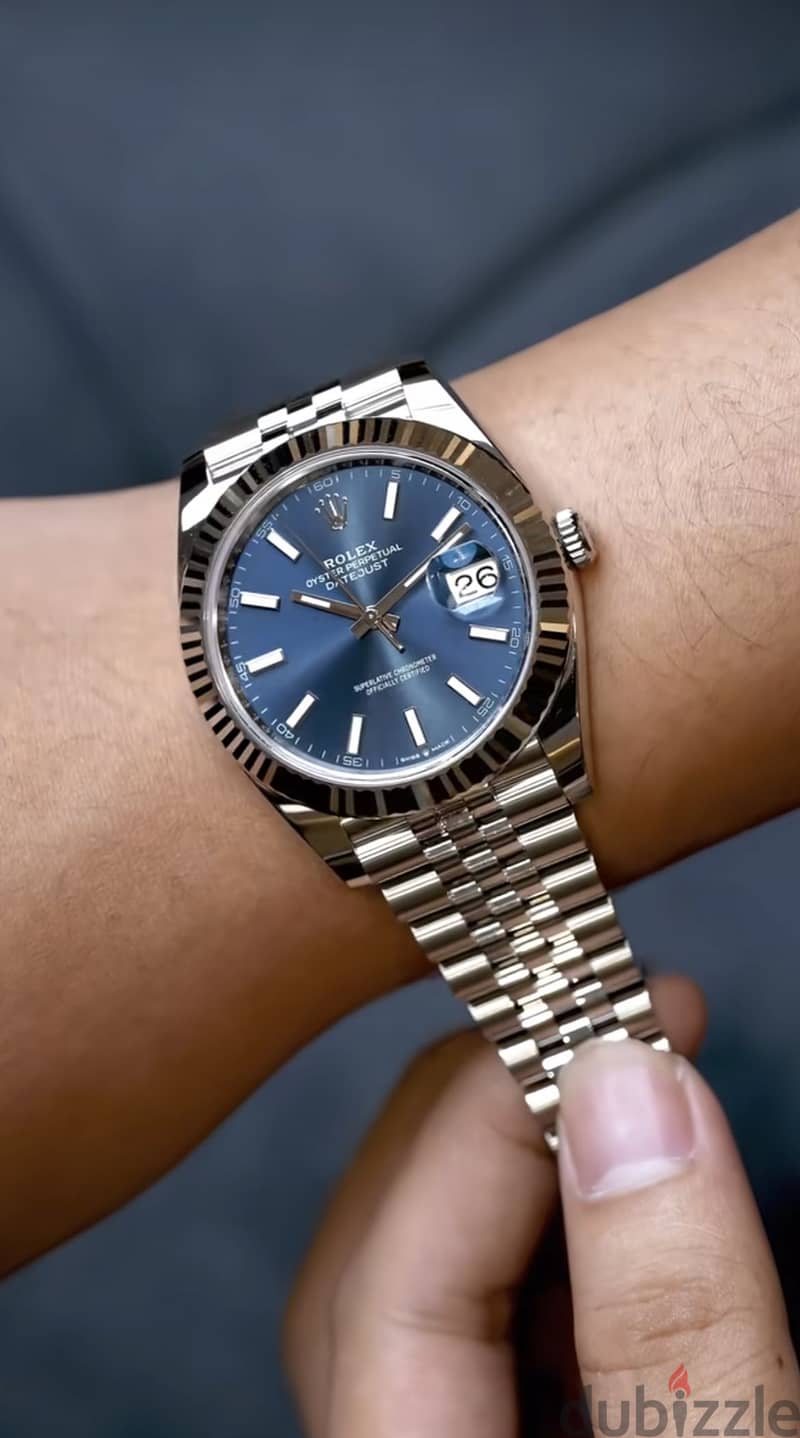 Rolex datejust blue master original 4