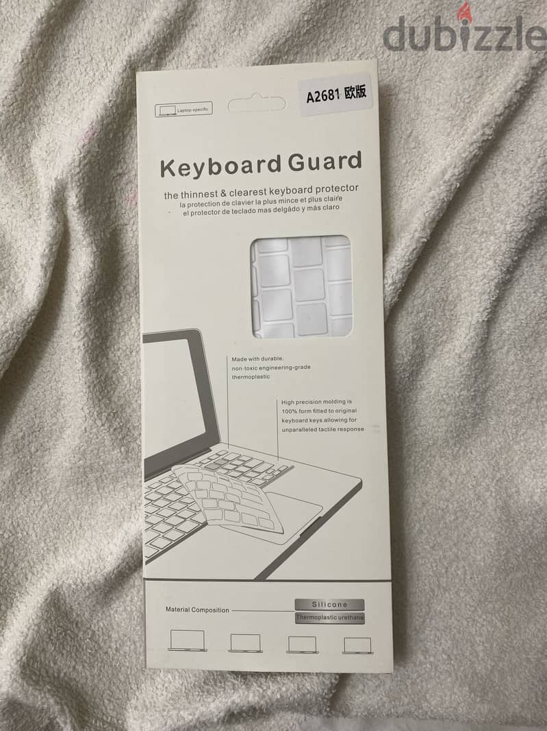 Macbook M4 Screen protector and Keyboard protector (New-Sealed) 1