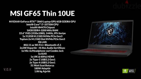 MSI GF65 Thin 10-EU