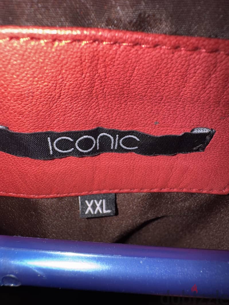old school Tye Dye red leather jacket 3