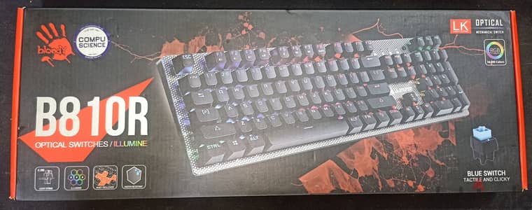 كيبورد جيمنج Bloody B810R Mechanical (حالة كسر زيرو) بالكرتونة