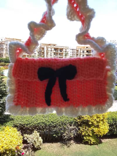 Handmade crochet mini cute purse