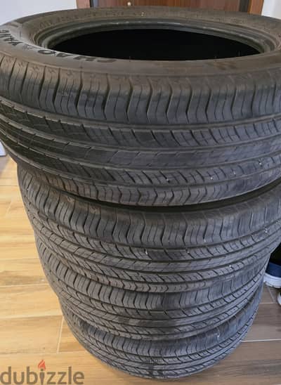 ٤ فرد جنط ١٨ مقاس ٢٣٥/٦٠ كالجديد انتاج ٢٥ 18 /235/60 tires