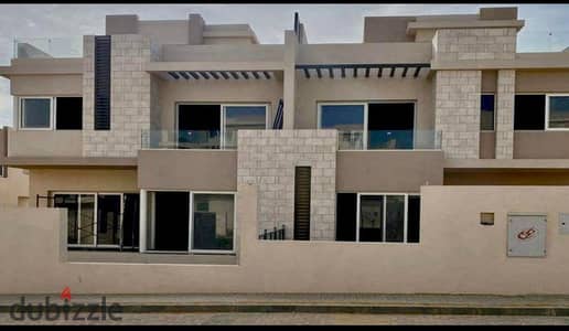 “For sale: distinctive townhouse with immediate delivery in Tawny Compound, Eastern Expansions, next to Al Gezira Club, 6th of October City. ”