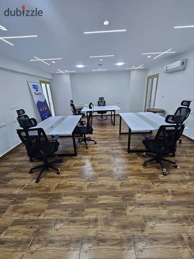 Premium administrative headquarters 190m air-conditioned for rent in the midst of the largest companies in Sama Administrative Towers, Al-Qatamiah