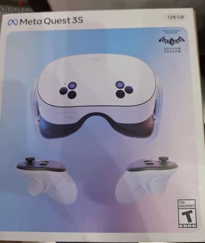 Meta quest 3s 128gb استعمال خفيف  معاها bat man