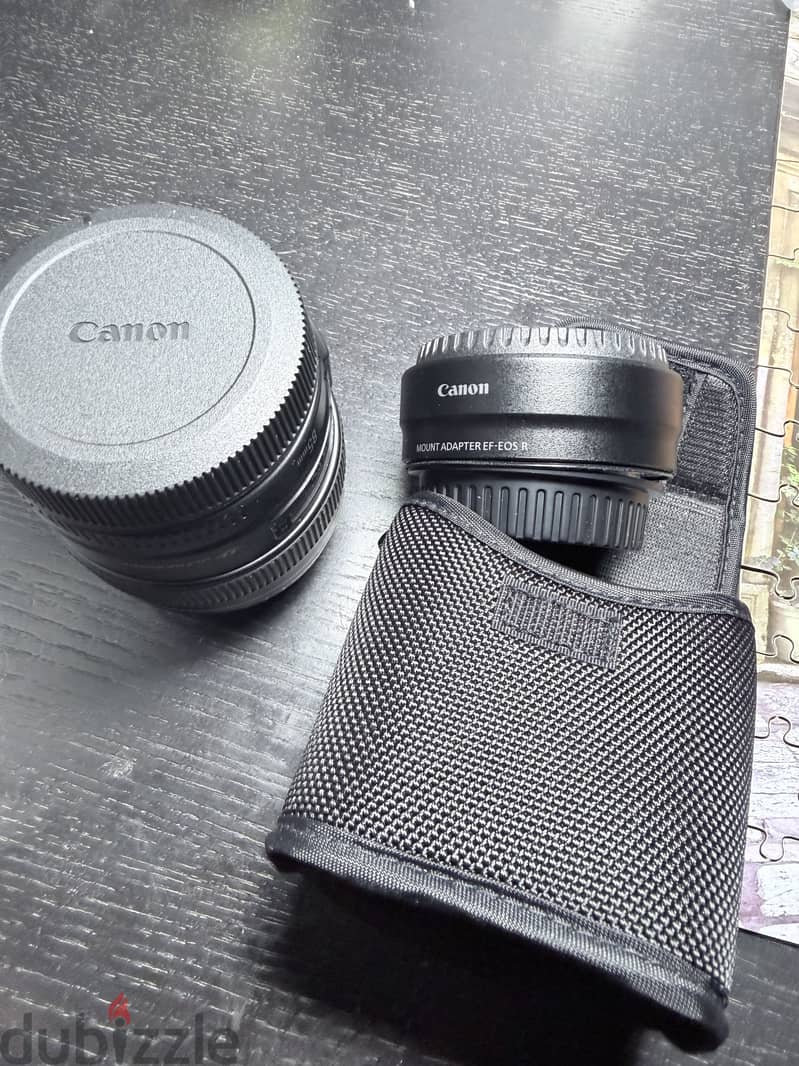 Canon ef85 f/1.8 + Ef- Eos R 2