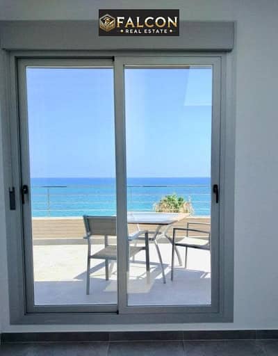 First row on Sea chalet - ready to move - for sale next to Rixos in Marina near Marassi and Amwaj mins to  Ras El Hekma,North coast