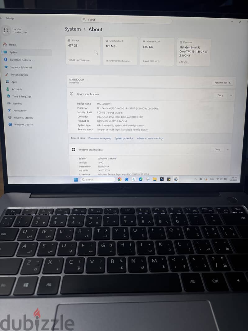 Huawei mate-book 14 6