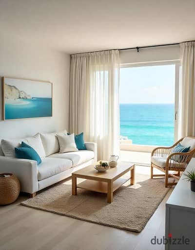 Ground floor chalet with garden fully finished immediate delivery ready for viewing sea and pool view for sale in La Vista Gardens Ain Sokhna