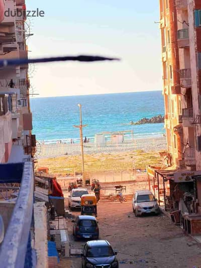 شقه للبيع في العجمي شاطئ النخيل خامس عمارة من البحر فى قلب الخدمات والأسواق موقع سكنى ومصيفى رائع مسجلة كاملة